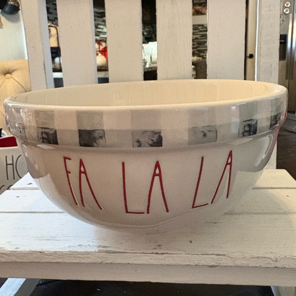 Rae Dunn Green Ceramic Bowl